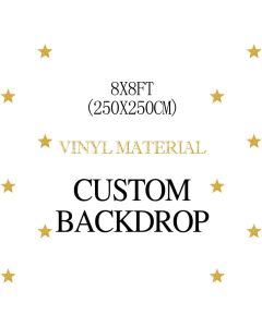 MEHOFOTO Birthday Party Customized Backdrop Vinyl Material 8x8ft(Please Provide Custom Information After Your Payment)